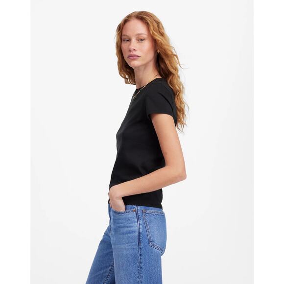 NWT Madewell Essential Slim Tee in Lightweight Cotton Size S - Picture 2 of 7